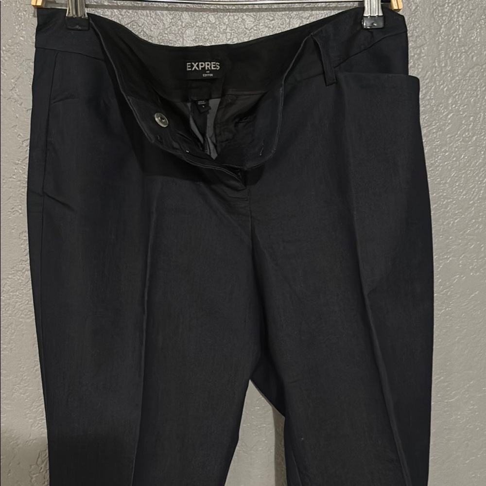 Express women's blue jeans color Dress Pants